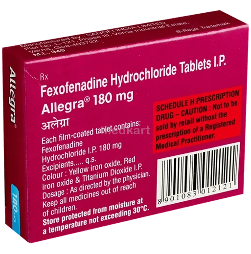 allegra 180mg tablet 10's